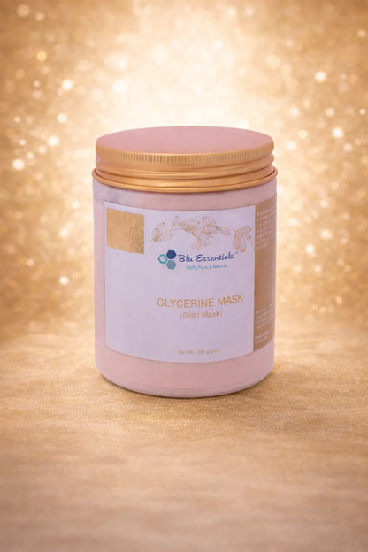 Blu Essentials 24K Pure Gold Face Mask, 50mL, rich in antioxidants, enhances skin renewal and blood flow, perfect for skin...