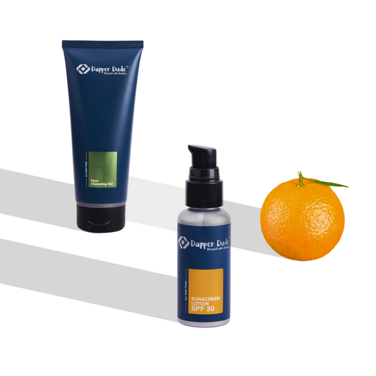 Face Cleansing Gel + Sunscreen Lotion SPF30