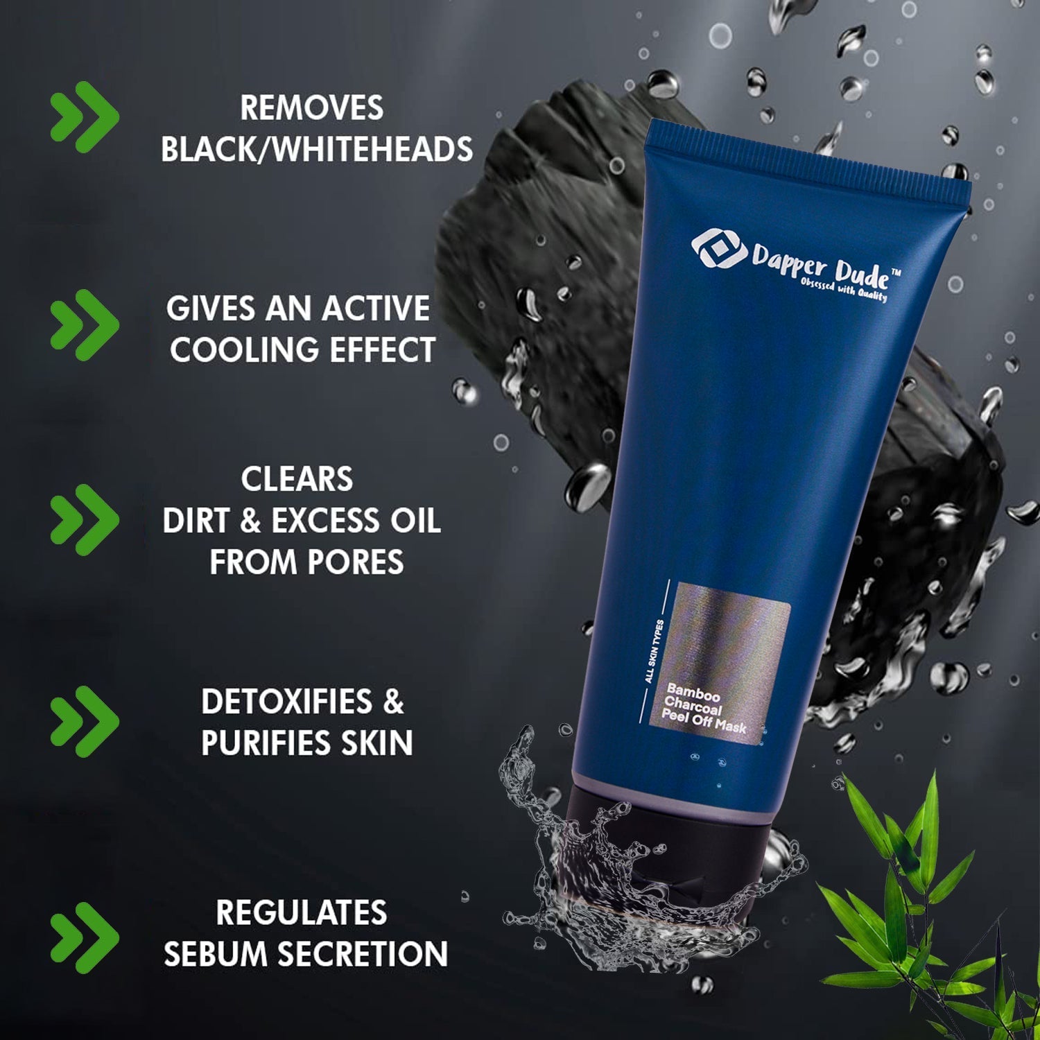 Bamboo Charcoal Peel Off Mask Dapper Dude 