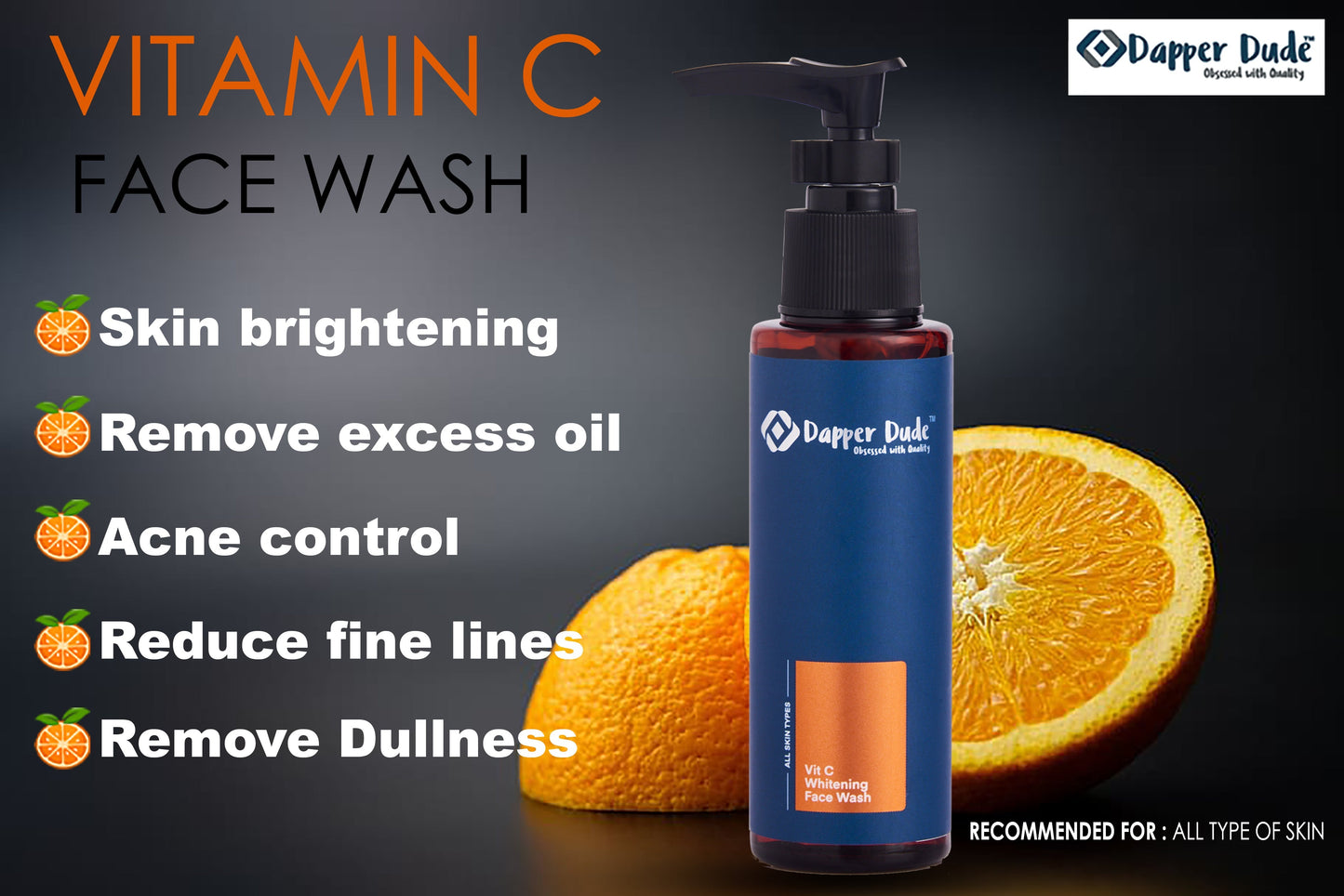 Vitamin C Whitening Face Wash Dapper Dude 