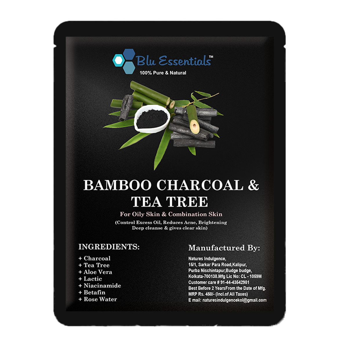 Bamboo Charcoal & Tea Tree Facial Kit