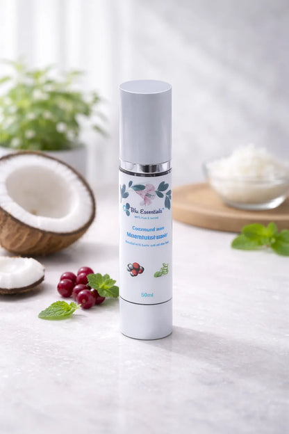 Blu Essentials Concentrated Face Serum in a sleek bottle, 50mL size, perfect for enhancing your skin care routine.
