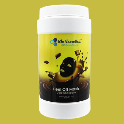 Blu Essentials Dark Chocolate Peel Off Mask (500g) in rich brown, perfect for skin care; part of the Facial Cleansing Kits...