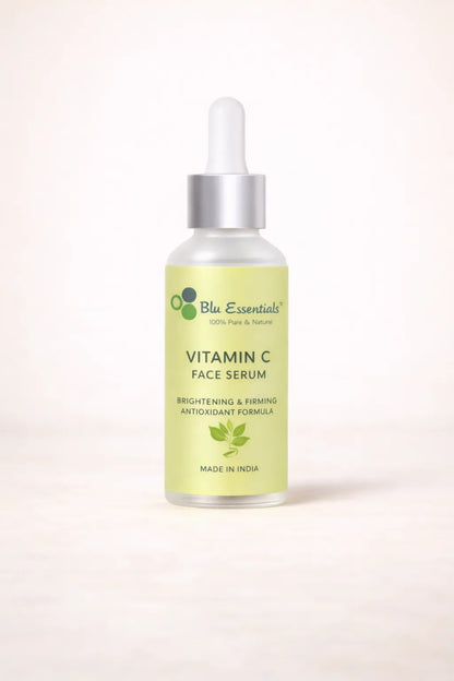 Fresh Vitamin C Serum by Blu Essentials in a 30ml bottle, featuring Amla and Aloe Vera for skin care; perfect for face ser...
